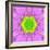 Pink Concentric Flower Center: Mandala Kaleidoscopic-tr3gi-Framed Art Print