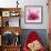 Pink Cyclamen Abstract No 255-Shams Rasheed-Framed Giclee Print displayed on a wall