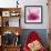 Pink Cyclamen Abstract No 255-Shams Rasheed-Framed Giclee Print displayed on a wall