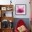 Pink Cyclamen Abstract No 255-Shams Rasheed-Framed Giclee Print displayed on a wall