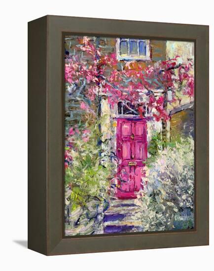 Pink Door-Richard Wallich-Framed Stretched Canvas