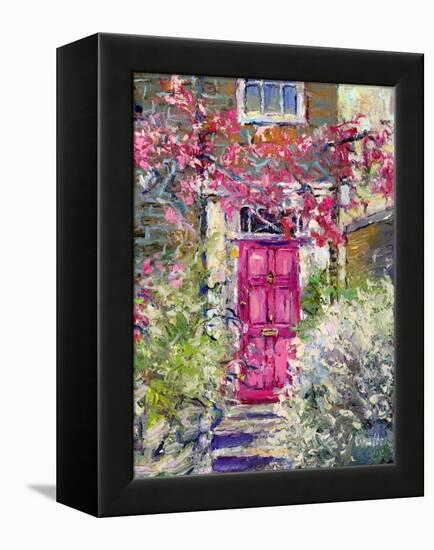 Pink Door-Richard Wallich-Framed Stretched Canvas