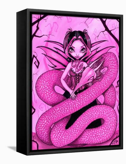 Pink Dragon Fairy-Jasmine Becket-Griffith-Framed Stretched Canvas