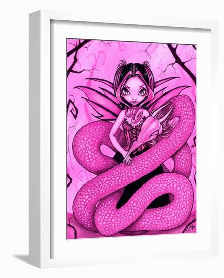 Pink Dragon Fairy-Jasmine Becket-Griffith-Framed Art Print