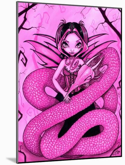 Pink Dragon Fairy-Jasmine Becket-Griffith-Mounted Art Print