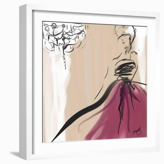 Pink Dress-Jodi Pedri-Framed Art Print