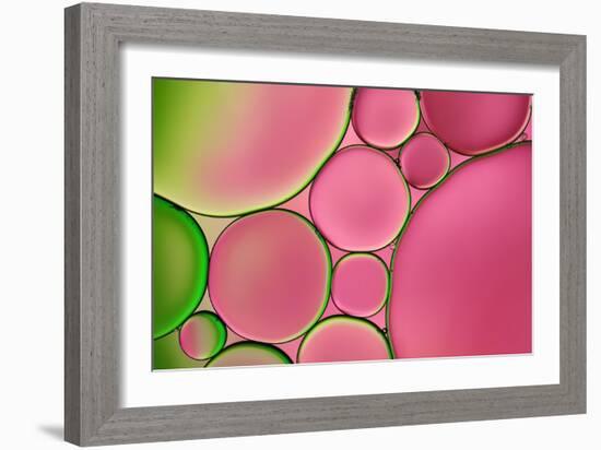 Pink Drops-Cora Niele-Framed Giclee Print