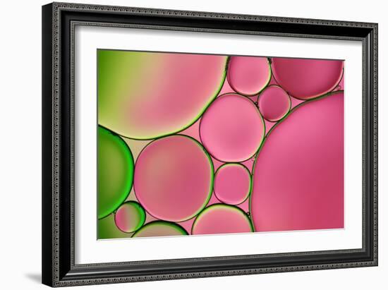 Pink Drops-Cora Niele-Framed Giclee Print