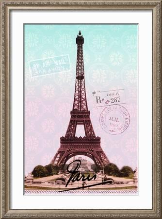 Canvas Picture Wall Tattoo Art Print Architecture France Paris Eiffel Tower