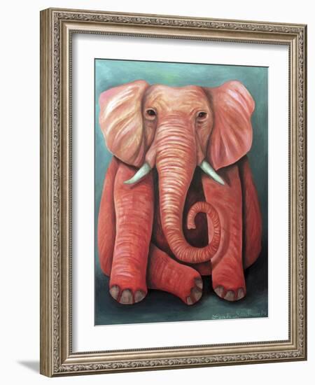 Pink Elephant-Leah Saulnier-Framed Giclee Print