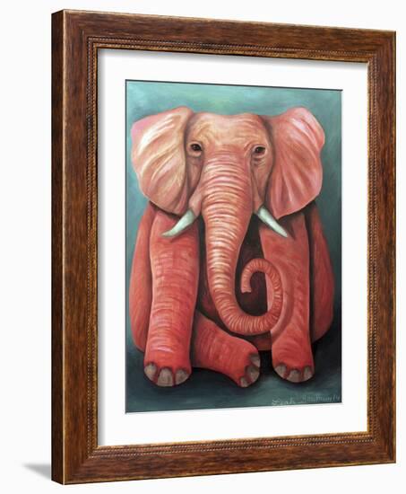 Pink Elephant-Leah Saulnier-Framed Giclee Print