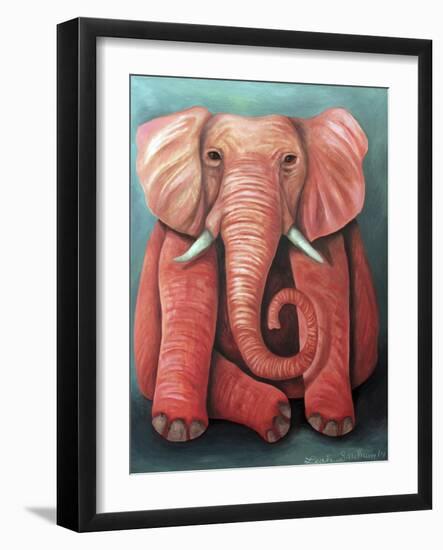 Pink Elephant-Leah Saulnier-Framed Giclee Print