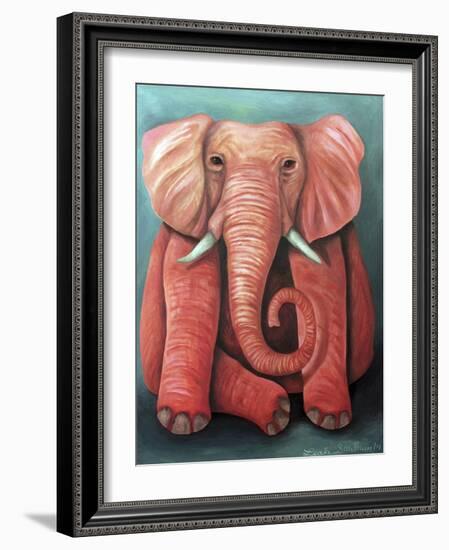 Pink Elephant-Leah Saulnier-Framed Giclee Print