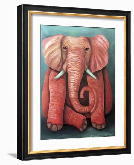 Pink Elephant-Leah Saulnier-Framed Giclee Print