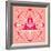 Pink Evil Eye Mandala-Cat Coquillette-Framed Giclee Print