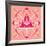 Pink Evil Eye Mandala-Cat Coquillette-Framed Giclee Print