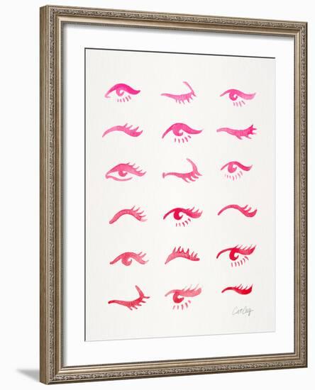 Pink Eyes-Cat Coquillette-Framed Giclee Print