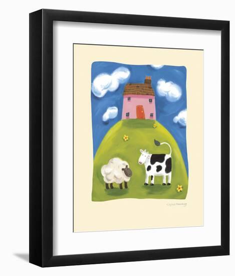 Pink Farmhouse-Sophie Harding-Framed Art Print