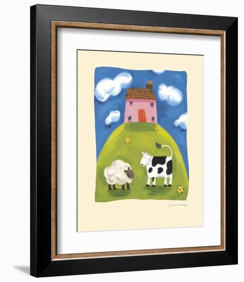 Pink Farmhouse-Sophie Harding-Framed Art Print