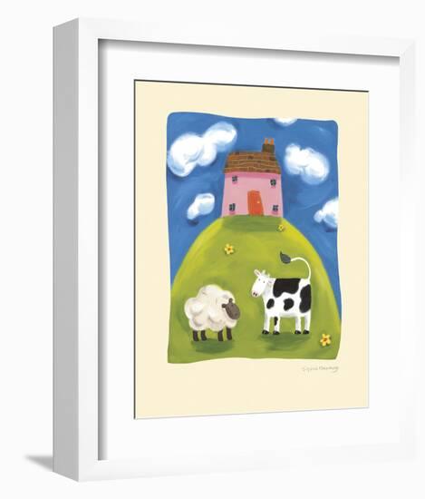 Pink Farmhouse-Sophie Harding-Framed Art Print