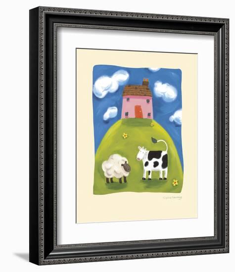 Pink Farmhouse-Sophie Harding-Framed Art Print