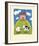 Pink Farmhouse-Sophie Harding-Framed Giclee Print