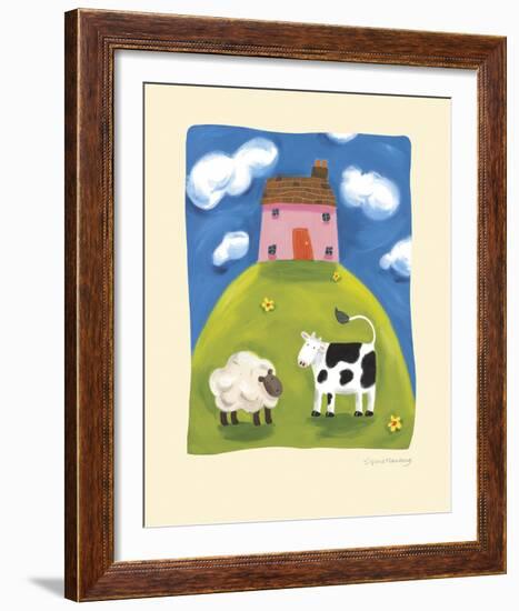 Pink Farmhouse-Sophie Harding-Framed Giclee Print