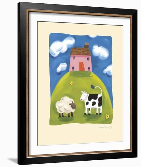 Pink Farmhouse-Sophie Harding-Framed Giclee Print