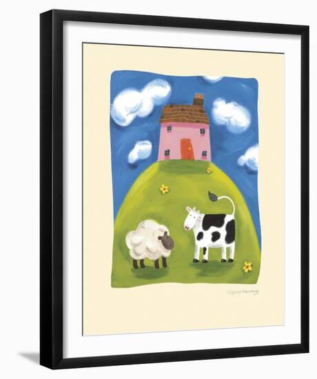 Pink Farmhouse-Sophie Harding-Framed Giclee Print