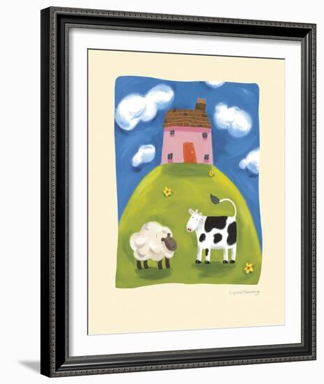 Pink Farmhouse-Sophie Harding-Framed Giclee Print