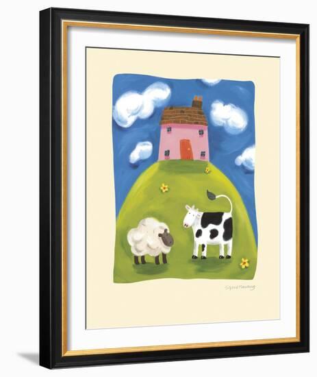 Pink Farmhouse-Sophie Harding-Framed Giclee Print