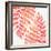 Pink Fern Leaf Pattern-Cat Coquillette-Framed Giclee Print