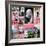 Pink Flamingo Collage-Gail Peck-Framed Photo