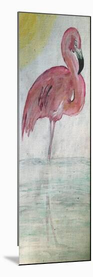 Pink Flamingo Tall-Karen Williams-Mounted Giclee Print