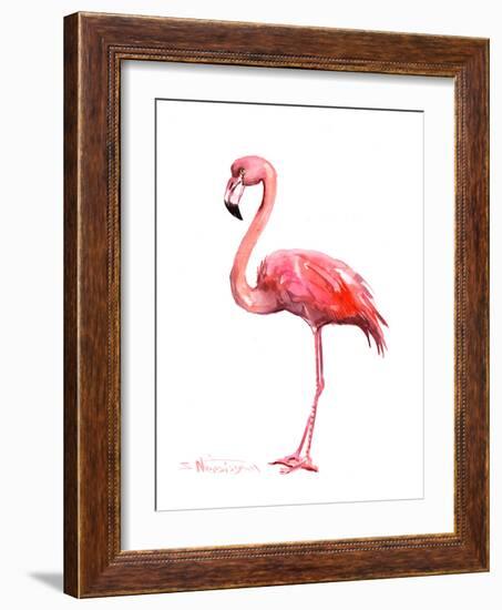 Pink Flamingo-Suren Nersisyan-Framed Art Print