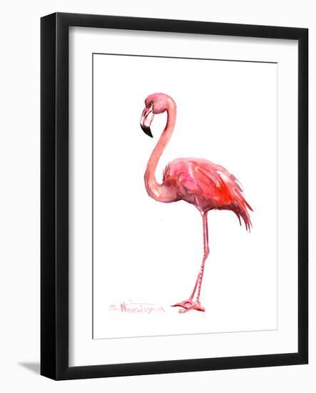 Pink Flamingo-Suren Nersisyan-Framed Art Print