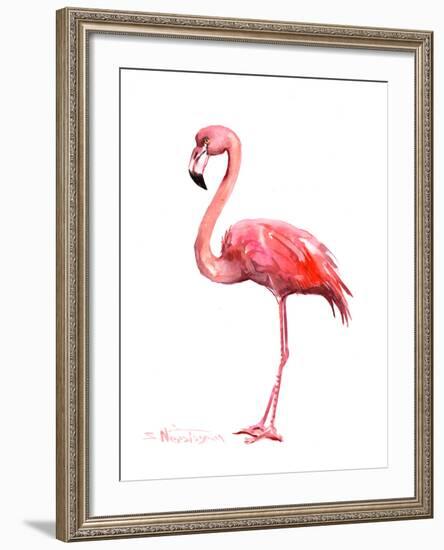 Pink Flamingo-Suren Nersisyan-Framed Art Print