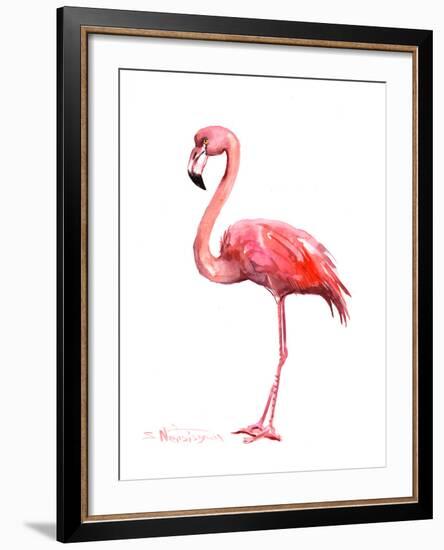 Pink Flamingo-Suren Nersisyan-Framed Art Print