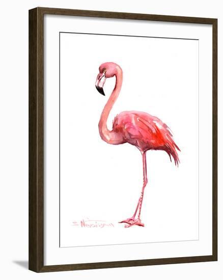 Pink Flamingo-Suren Nersisyan-Framed Art Print