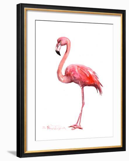 Pink Flamingo-Suren Nersisyan-Framed Art Print