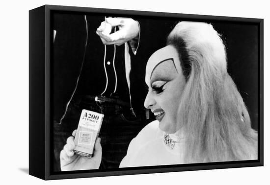 Pink Flamingos, Divine, 1972-null-Framed Stretched Canvas