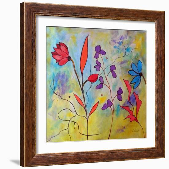 Pink Floral II-Ruth Palmer-Framed Art Print