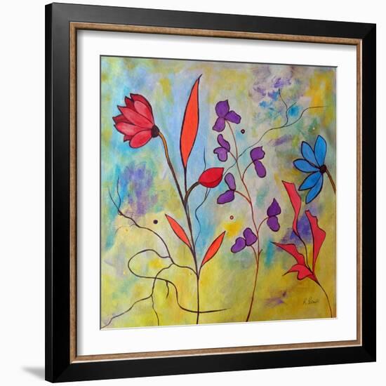 Pink Floral II-Ruth Palmer-Framed Art Print