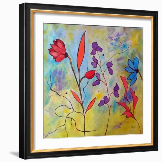 Pink Floral II-Ruth Palmer-Framed Art Print