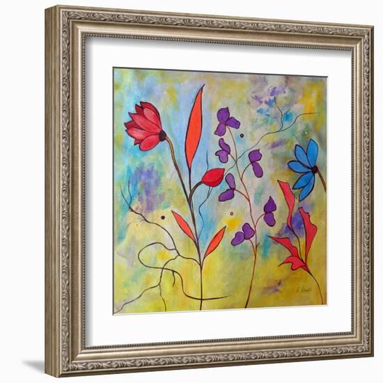 Pink Floral II-Ruth Palmer-Framed Art Print