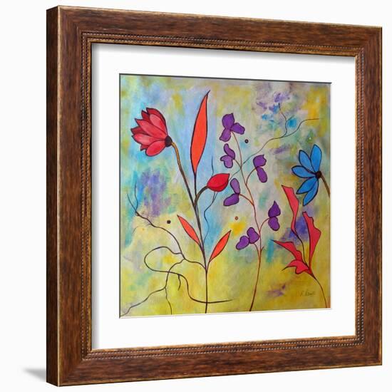 Pink Floral II-Ruth Palmer-Framed Art Print