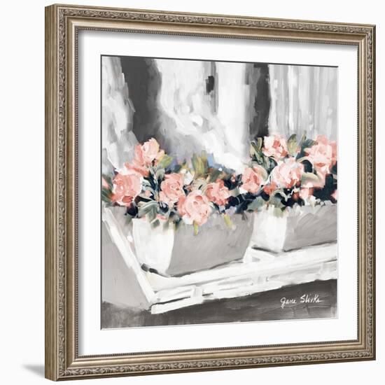 Pink Floral Window-Jane Slivka-Framed Art Print