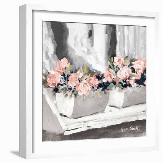 Pink Floral Window-Jane Slivka-Framed Art Print