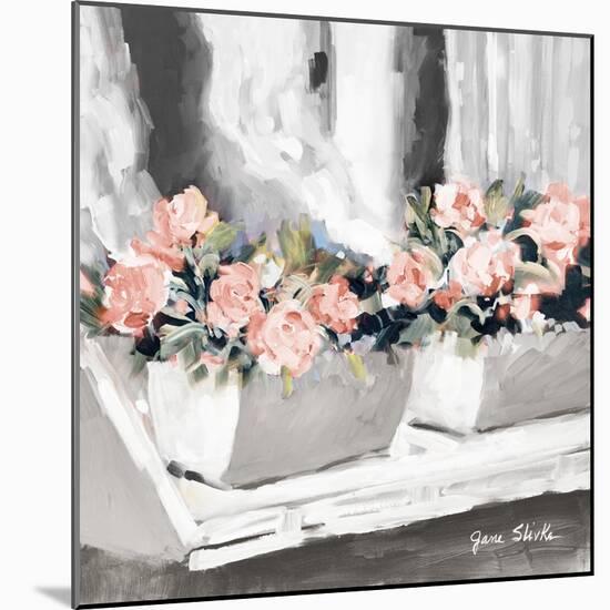 Pink Floral Window-Jane Slivka-Mounted Art Print