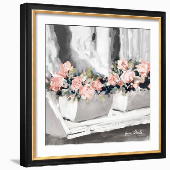 Pink Floral Window-Jane Slivka-Framed Art Print